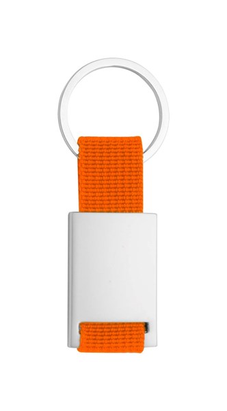 Obrázky: Kovový přívěsek/ klíčenka s oranžovým páskem