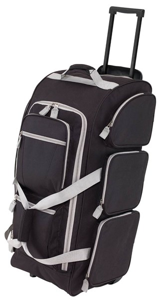 Obrázky: Velká cestovní taška na kolečkách, černá, Obrázek 2