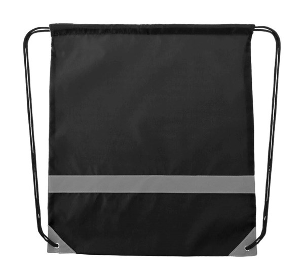 Obrázky: Černý polyesterový batoh s reflexními díly