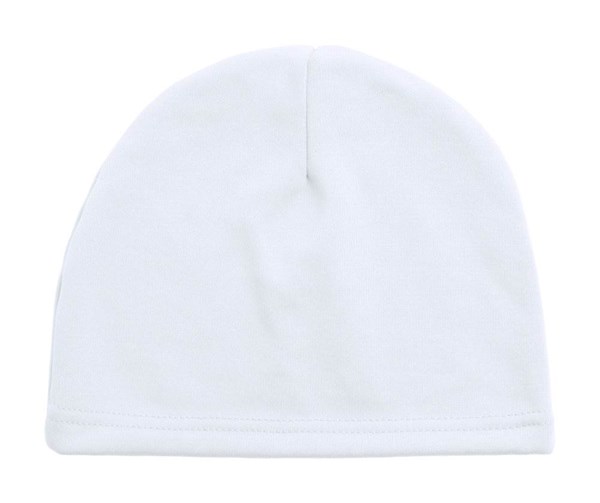 Obrázky: Bílá sportovní zimní čepice s fleecovou podšívkou, Obrázek 1