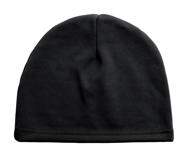 Obrázky: Černá sportovní zimní čepice s fleecovou podšívkou, Obrázek 1