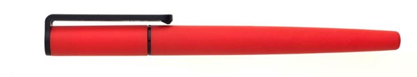 Obrázky: Červené pogumované plastové gelové pero GELPEN