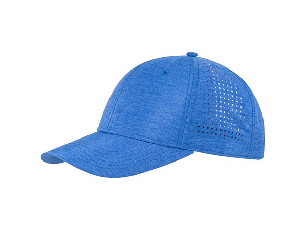 Obrázky: Lehká šestidílná perforovaná čepice, středně modrá
