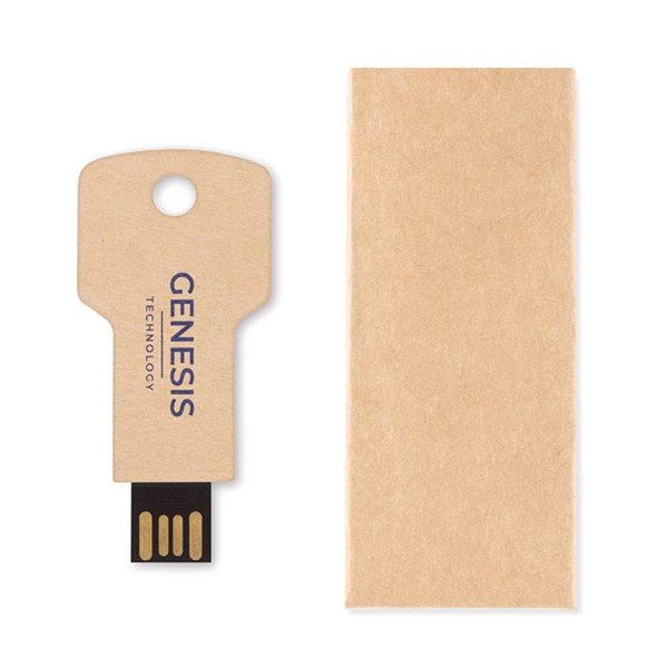 Obrázky: USB flash disk 1GB ve tvaru klíče, tělo z papíru, Obrázek 2
