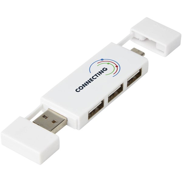 Obrázky: Duální rozbočovač USB 2.0 bílá, Obrázek 7