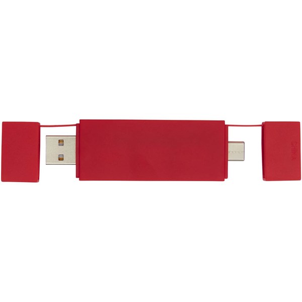 Obrázky: Duální rozbočovač USB 2.0 červená, Obrázek 5