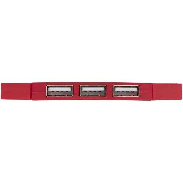 Obrázky: Duální rozbočovač USB 2.0 červená, Obrázek 6