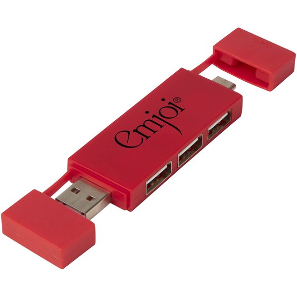 Obrázky: Duální rozbočovač USB 2.0 červená, Obrázek 7