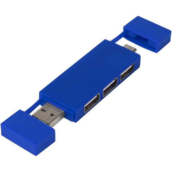 Obrázky: Duální rozbočovač USB 2.0 modrá