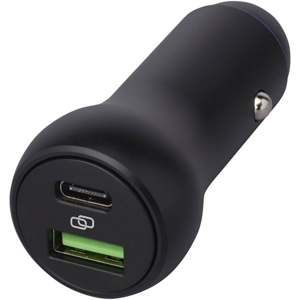 Obrázky: Duální 55W nabíječka do auta USB-C/USB-A Pilot