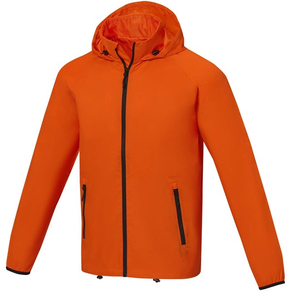Obrázky: Oranžová lehká pánská bunda Dinlas XS, Obrázek 1
