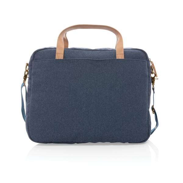 Obrázky: Modrý batoh na notebook z recykl. canvas AWARE, Obrázek 4