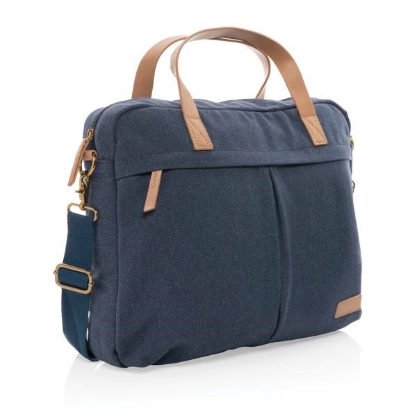 Obrázky: Modrý batoh na notebook z recykl. canvas AWARE, Obrázek 6