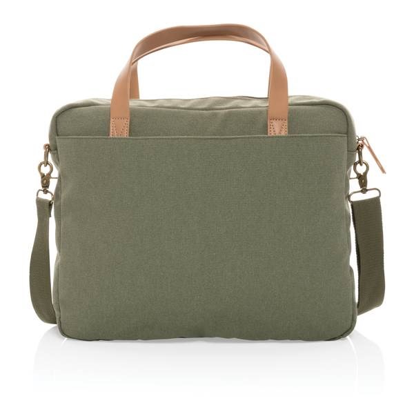 Obrázky: Zelený batoh na notebook z recykl. canvas AWARE, Obrázek 4