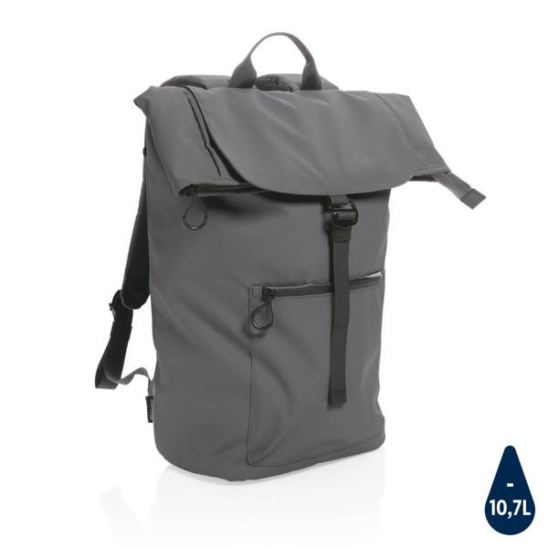 Obrázky: Voděodolný batoh na notebook z RPET AWARE, šedý, Obrázek 1