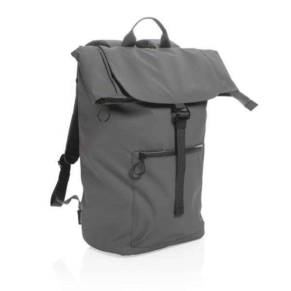 Obrázky: Voděodolný batoh na notebook z RPET AWARE, šedý, Obrázek 5