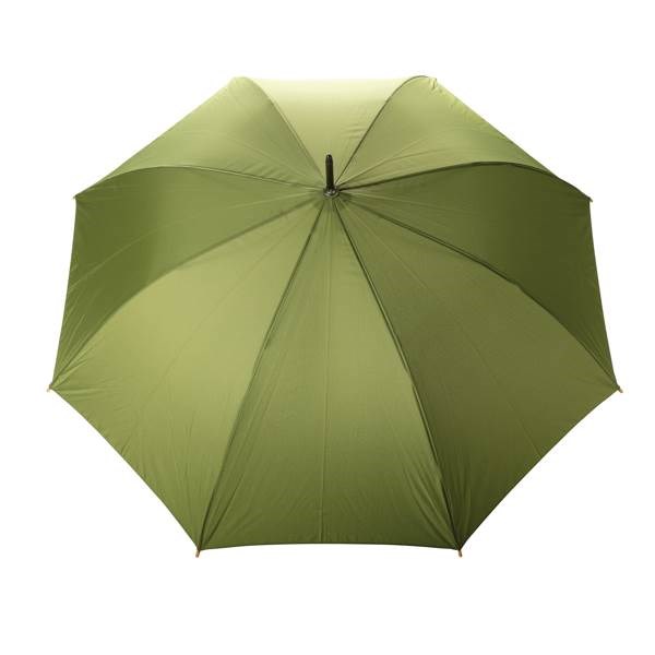 Obrázky: Automatický deštník rPET, madlo bambus, zelený, Obrázek 2