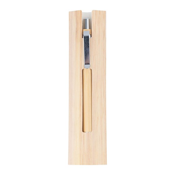 Obrázky: Nekonečná tužka z bambusu vč. obalu, béžová, Obrázek 3