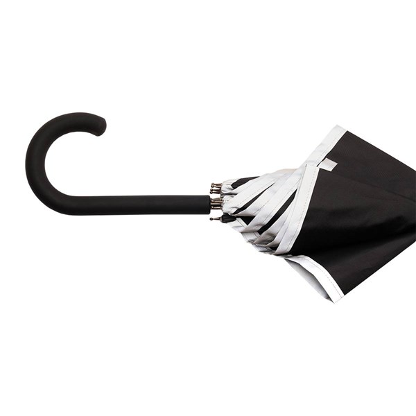 Obrázky: Automatický černý deštník s reflexním lemem, Obrázek 2