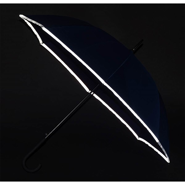 Obrázky: Automatický černý deštník s reflexním lemem, Obrázek 3