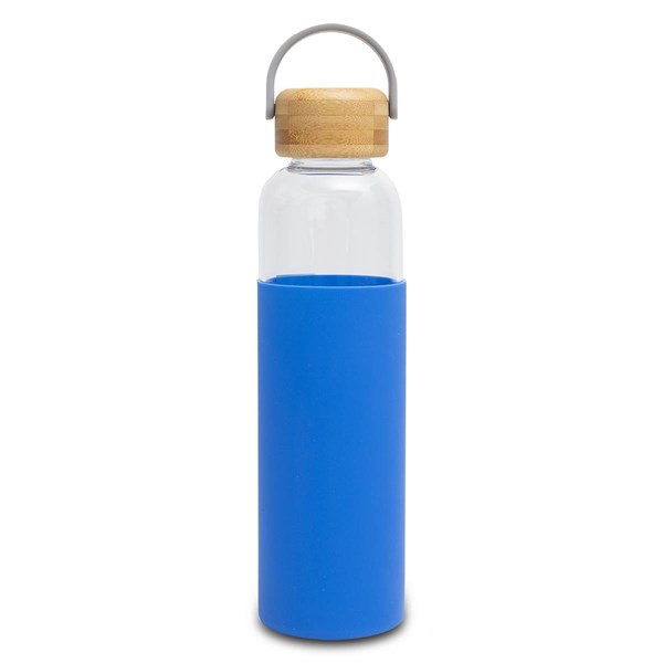 Obrázky: Skleněná láhev 560 ml, modrá, Obrázek 3