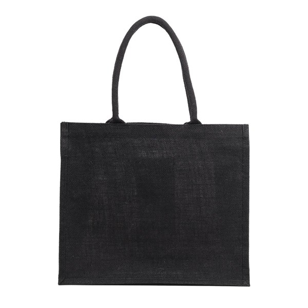 Obrázky: Jutová černá EKO nákupní taška, Obrázek 3