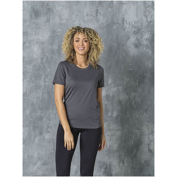 Obrázky: Šedé dámské tričko cool fit s krátkým rukávem XL, Obrázek 6