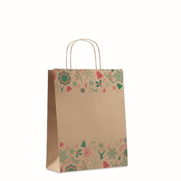 Obrázky: Vánoční dárková papírová taška střední 25x11x32 cm, Obrázek 1