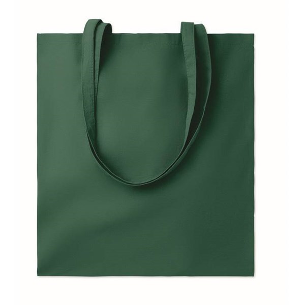 Obrázky: Tmavě zelená bavlněná nákupní taška 140 g/m2