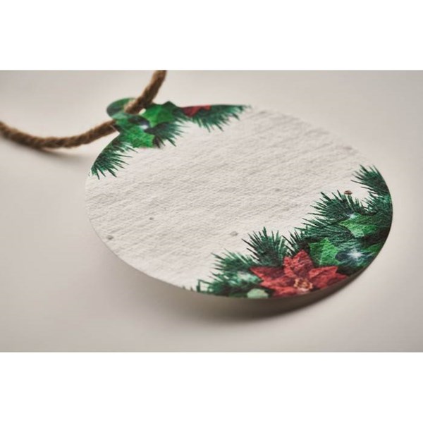 Obrázky: Vánoční baňka ze semínkového papíru, koule, Obrázek 3