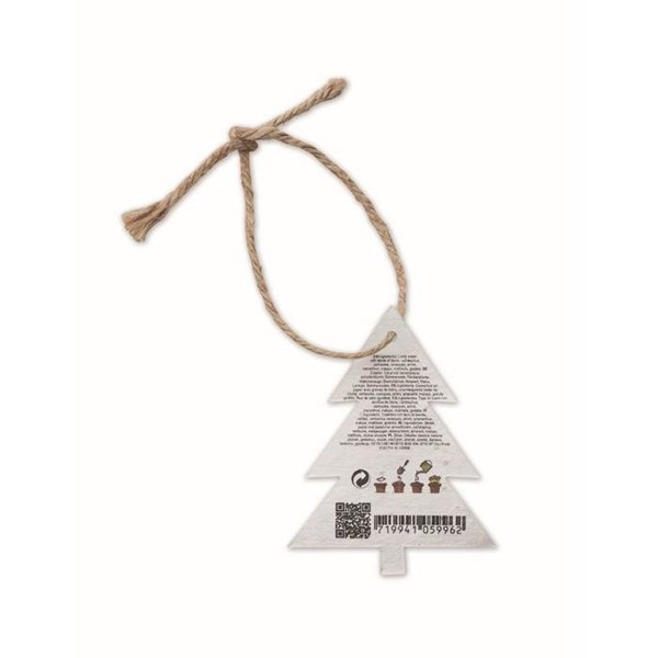 Obrázky: Vánoční baňka ze semínkového papíru, stromeček, Obrázek 2