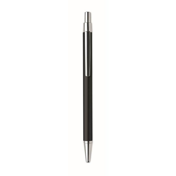 Obrázky: Černé kuličkové pero z hliníku s modrou náplní, Obrázek 2