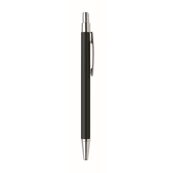 Obrázky: Černé kuličkové pero z hliníku s modrou náplní, Obrázek 4