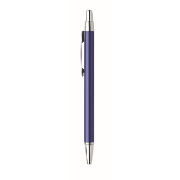 Obrázky: Modré kuličkové pero z hliníku s modrou náplní, Obrázek 3