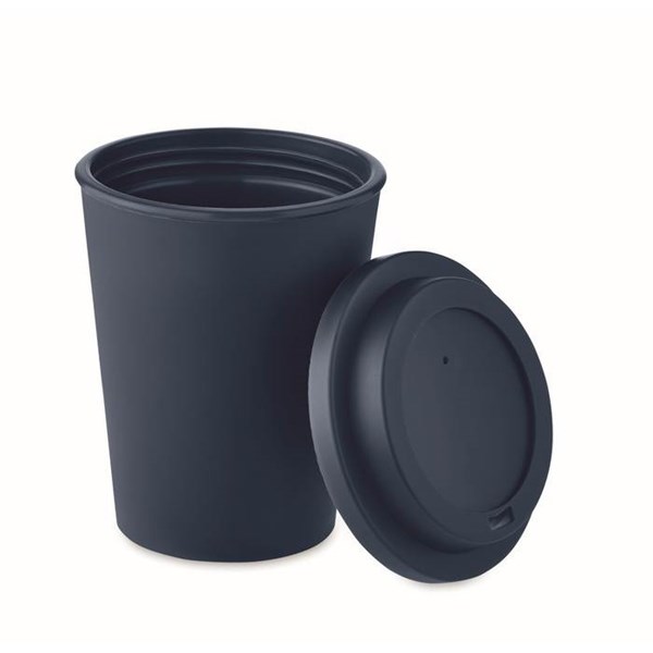 Obrázky: Dvoustěnný hrnek To Go 0,3 l, tm.modrý, Obrázek 2