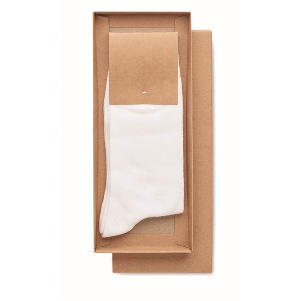 Obrázky: Ponožky v dárkové krabičce L, bílé, Obrázek 3