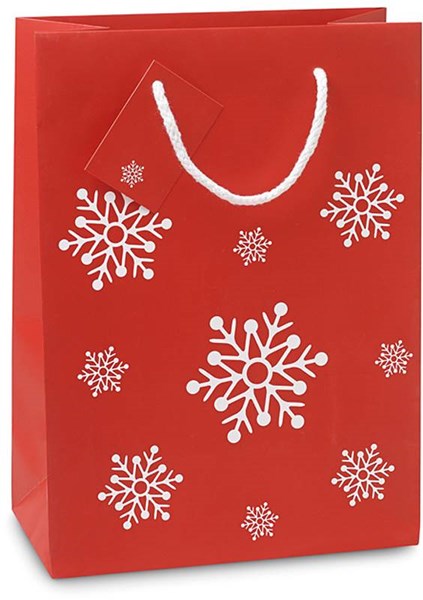 Obrázky: Střední papírová taška s vánočním motivem,22x30 cm, Obrázek 1