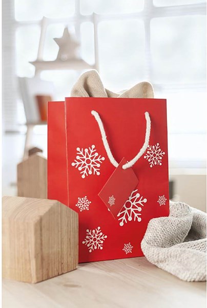 Obrázky: Střední papírová taška s vánočním motivem,22x30 cm, Obrázek 4