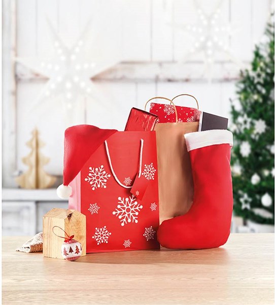 Obrázky: Střední papírová taška s vánočním motivem,22x30 cm, Obrázek 6