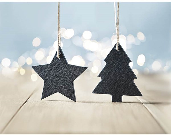 Obrázky: Vánoční břidlicová ozdoba ve tvaru hvězdy, Obrázek 2