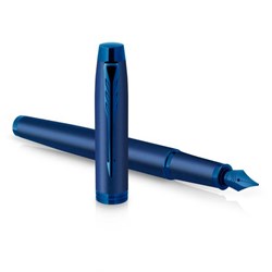 Obrázky: PARKER IM Monochrome Blue plnicí pero, hrot M