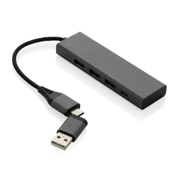 Obrázky: USB rozbočovač Terra z RCS recykl. hliníku