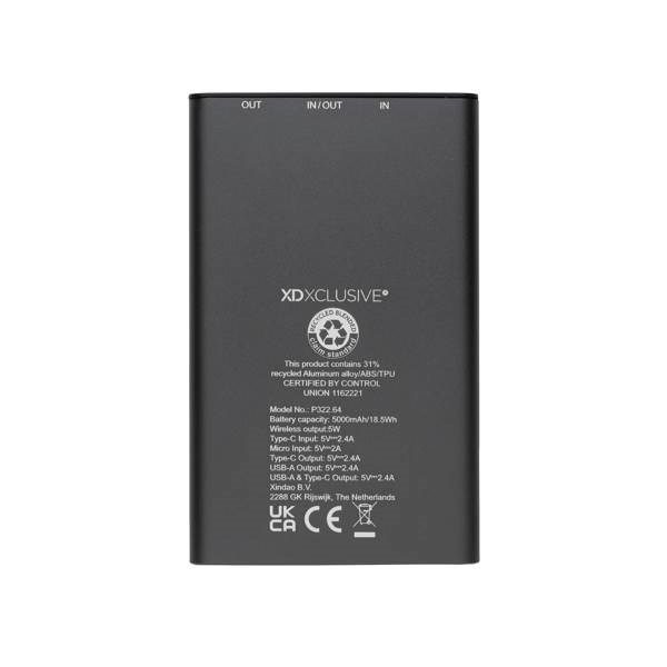 Obrázky: Powerbanka Terra 5 000mAh,5W Qi z RCS rec. AL a ABS, Obrázek 7