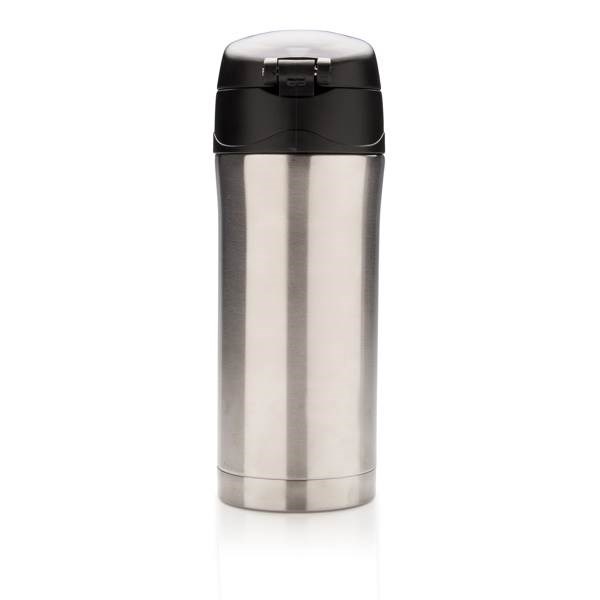 Obrázky: Termohrnek Easy lock z recykl.oceli 300 ml stříbrný, Obrázek 4