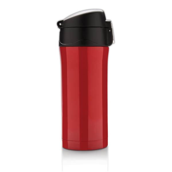 Obrázky: Termohrnek Easy lock z recykl.oceli 300 ml červený, Obrázek 3