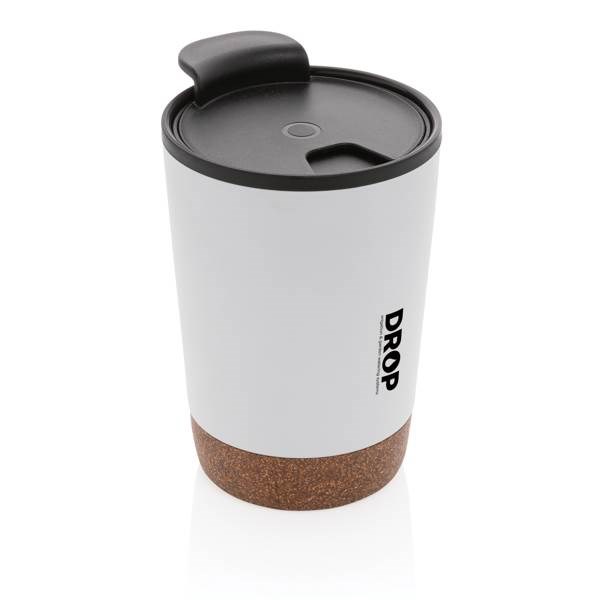 Obrázky: Termohrnek z recykl. plastu a oceli 300 ml bílý, Obrázek 6