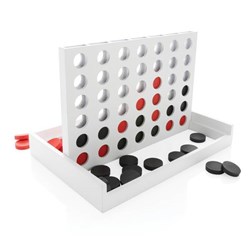 Obrázky: FSC® dřevěné piškvorky Connect four v bílé krabici