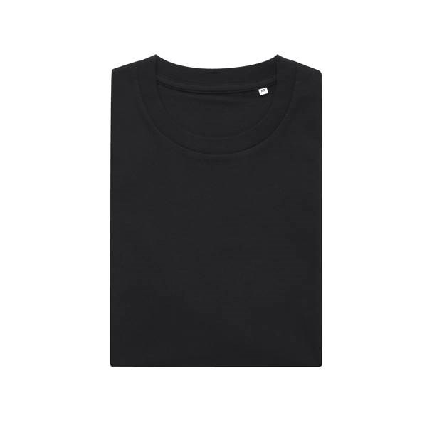 Obrázky: Unisex tričko Bryce, rec.bavlna, černé XL, Obrázek 3