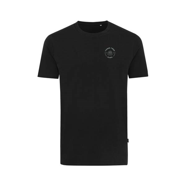 Obrázky: Unisex tričko Bryce, rec.bavlna, černé XL, Obrázek 6
