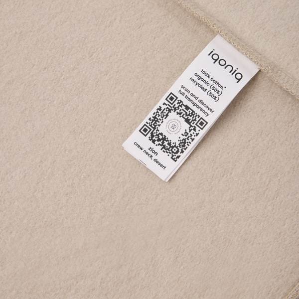Obrázky: Unisex mikina Zion 340 z rec. bavlny, přírodní 3XL, Obrázek 5